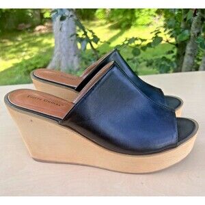 Pierre Dumas Zippity Zada Women's Round Peek Toe Wedge Mule Size 11